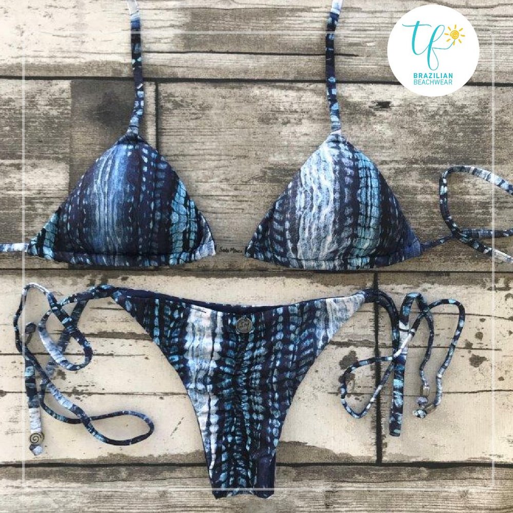 Brazilian Bikini - Black and Blue